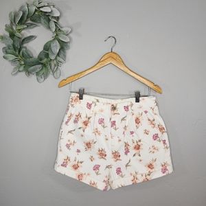 NWT American Eagle Floral High Rise Mom Short